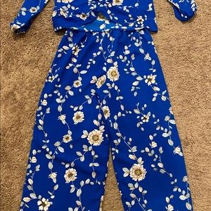 Two piece girls pants outfit